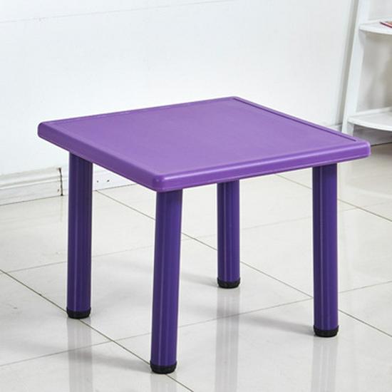 Adjustable Children's Plastic Square Table for Study & Dining