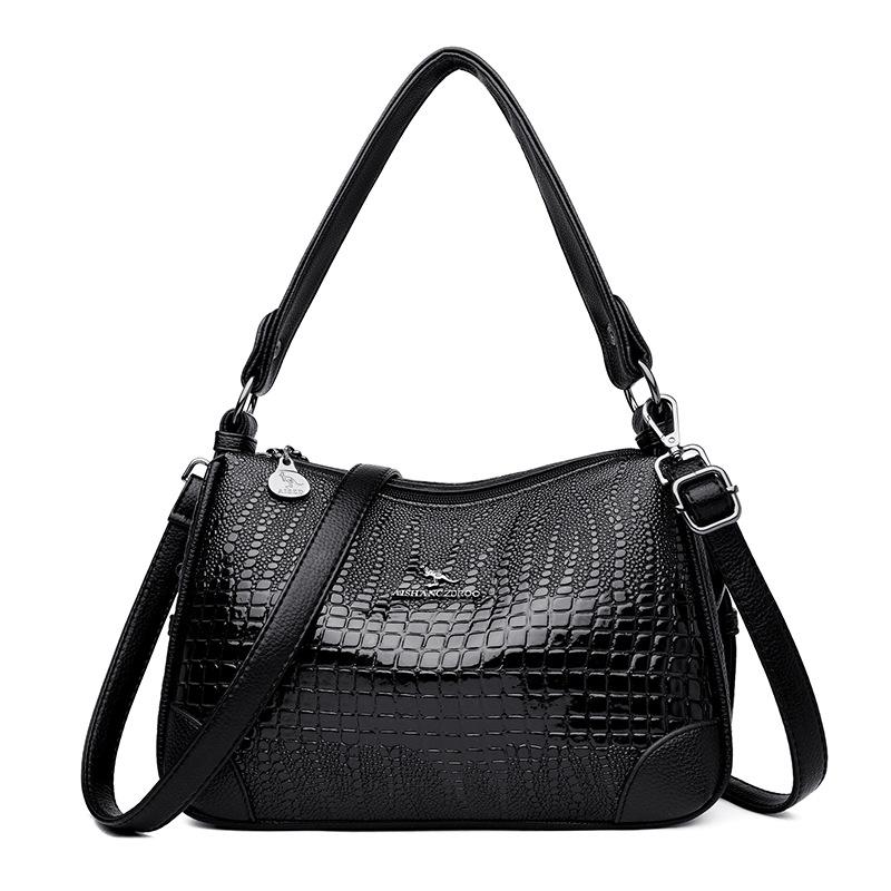 Bag Fashion Printed Women's Shoulder Crossbody Bag Women's Large Capacity Premium Sense Middle Mom Bag