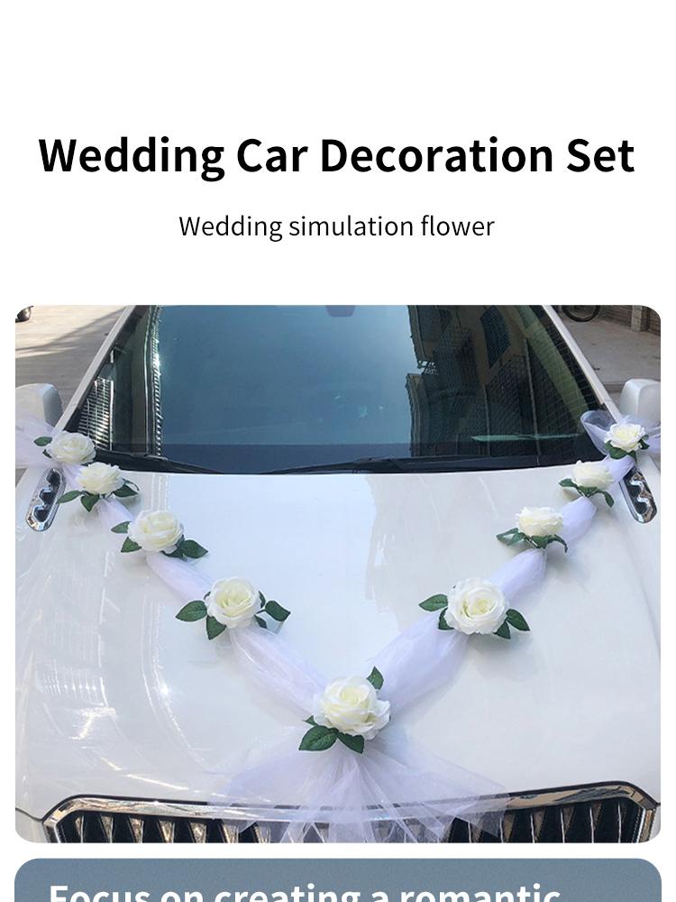 1set Hochzeit auto dekoration auto kopf blume hochzeit liefert hochzeit wichtigsten hochzeit auto layout set kreative persönlichkeit