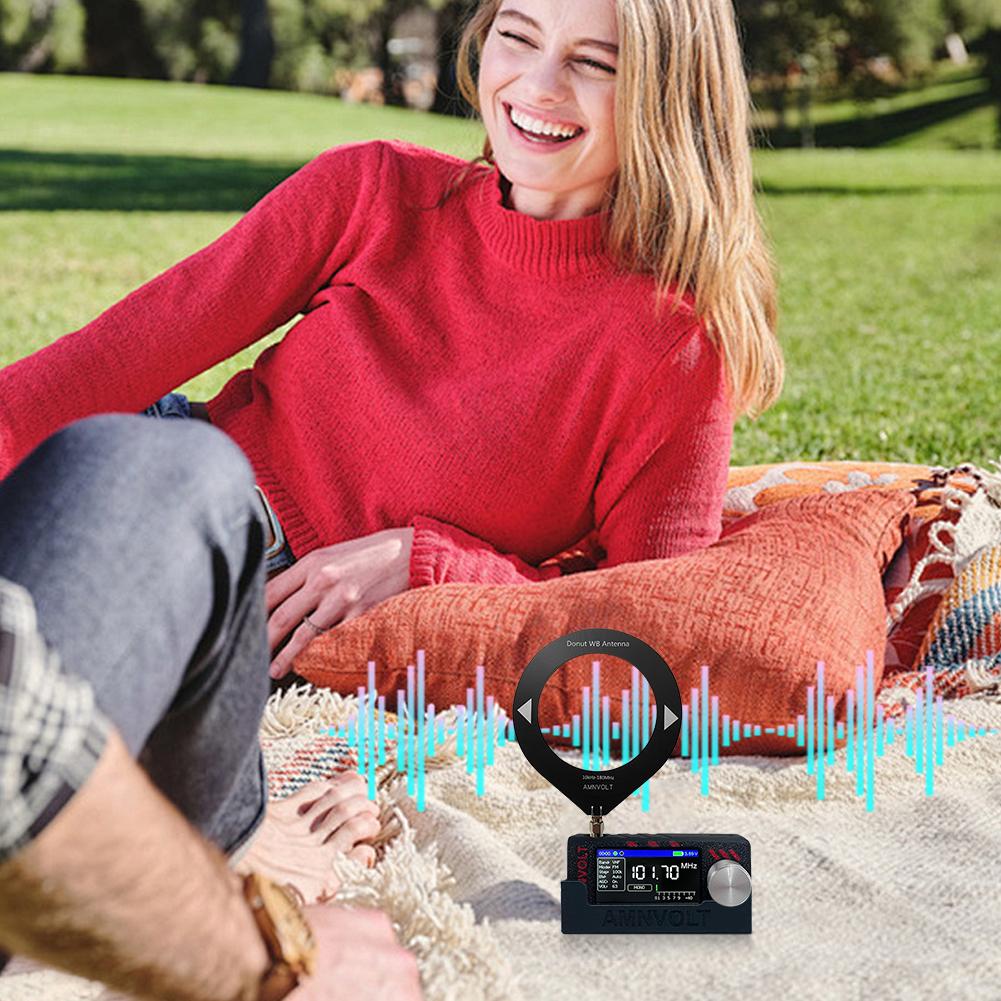 3D Printed Pocket Mini Radio Bracket All-Band Receiver Stand Handheld Radio Mount for MINI4732 V1/V2/V3 Outdoor