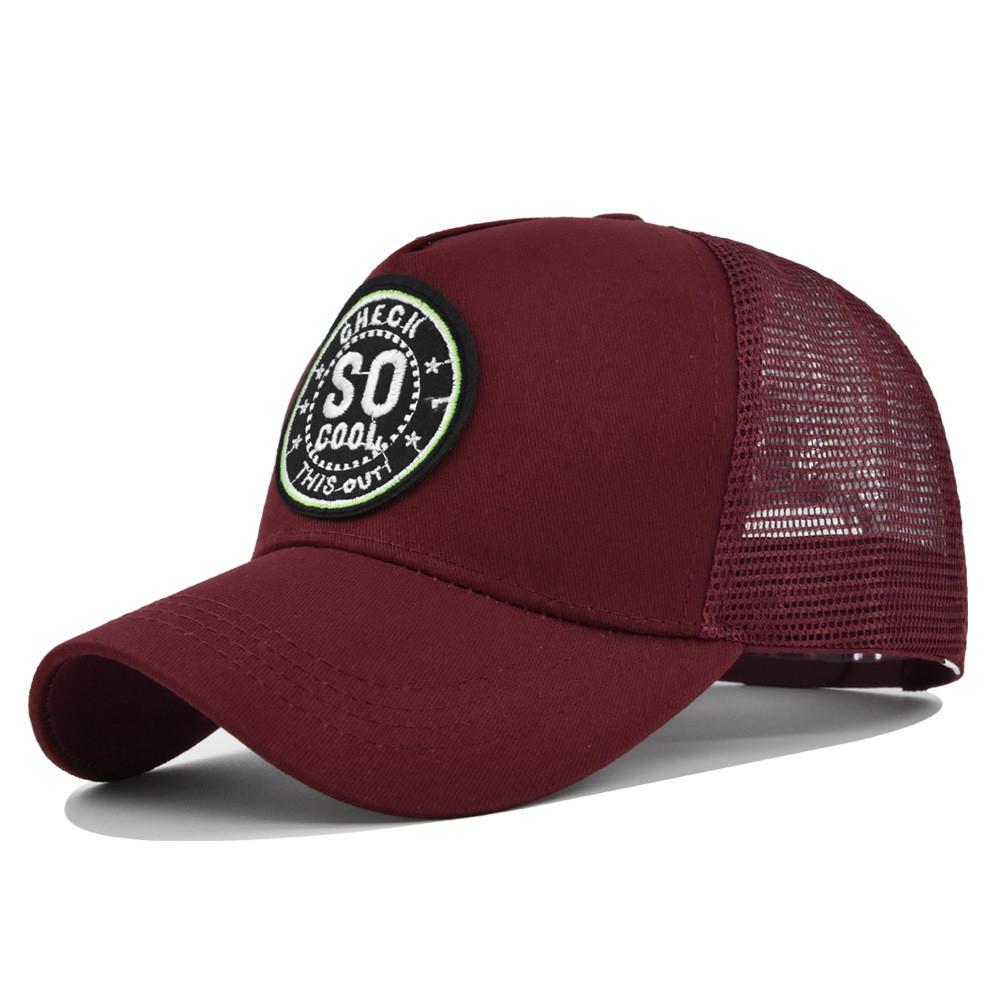 Duck Hat Cartoon Embroidered Baseball Cap Adjustable Cotton Casual Hat Mesh