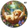 Non-Toxic Aurora Christmas Eve Wooden Jigsaw Puzzle Wood Jigsaw For Adult Kids Round Landscape Exclusive Design Festival Gift Toys