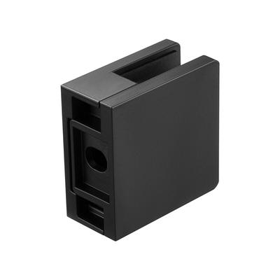 Glasklemme 40 Stück Quadratischer Geländerhalter für 0,31 "-0,47 " Glas Schwarz
