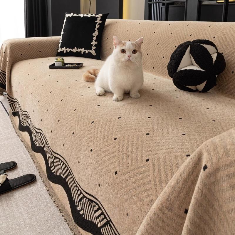 New Sofa Blanket Sofa Towel High-End Sofa Cover Fabric Healthy Printing And Dyeing All Inclusive Anti Slip And Easy To Lay 1Pcs