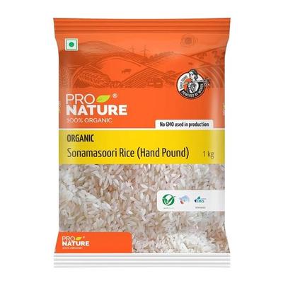 Pro Nature 100% organická rýže Sonamasoori, Hand Pound, 1 kg