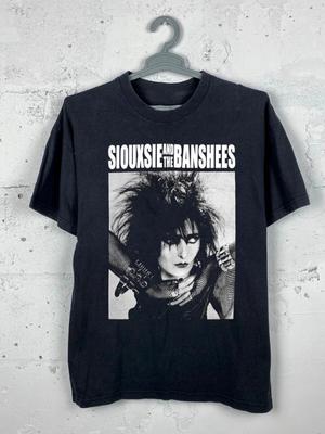 Vintage Siouxsie And The Banshees Retro Black T-Shirt 100% Cotton Unisex T-Shirt Streetwear Top Vintage T Shirt Shirts for Men