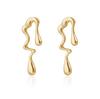 Irregular Jewelry Set Lava Style Opposite Sex Necklace Light Luxury Fashion Retro Earrings