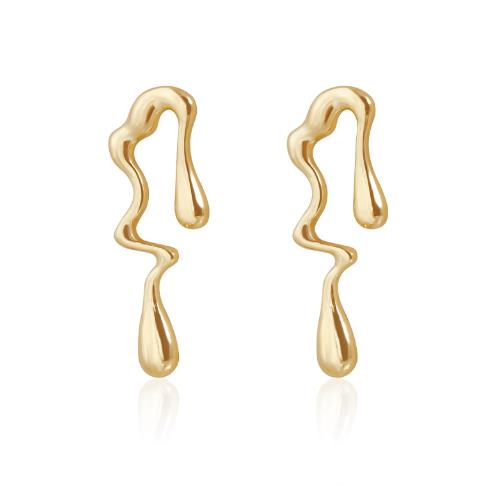 Irregular jewelry set lava style opposite sex necklace light luxury fashion retro earrings