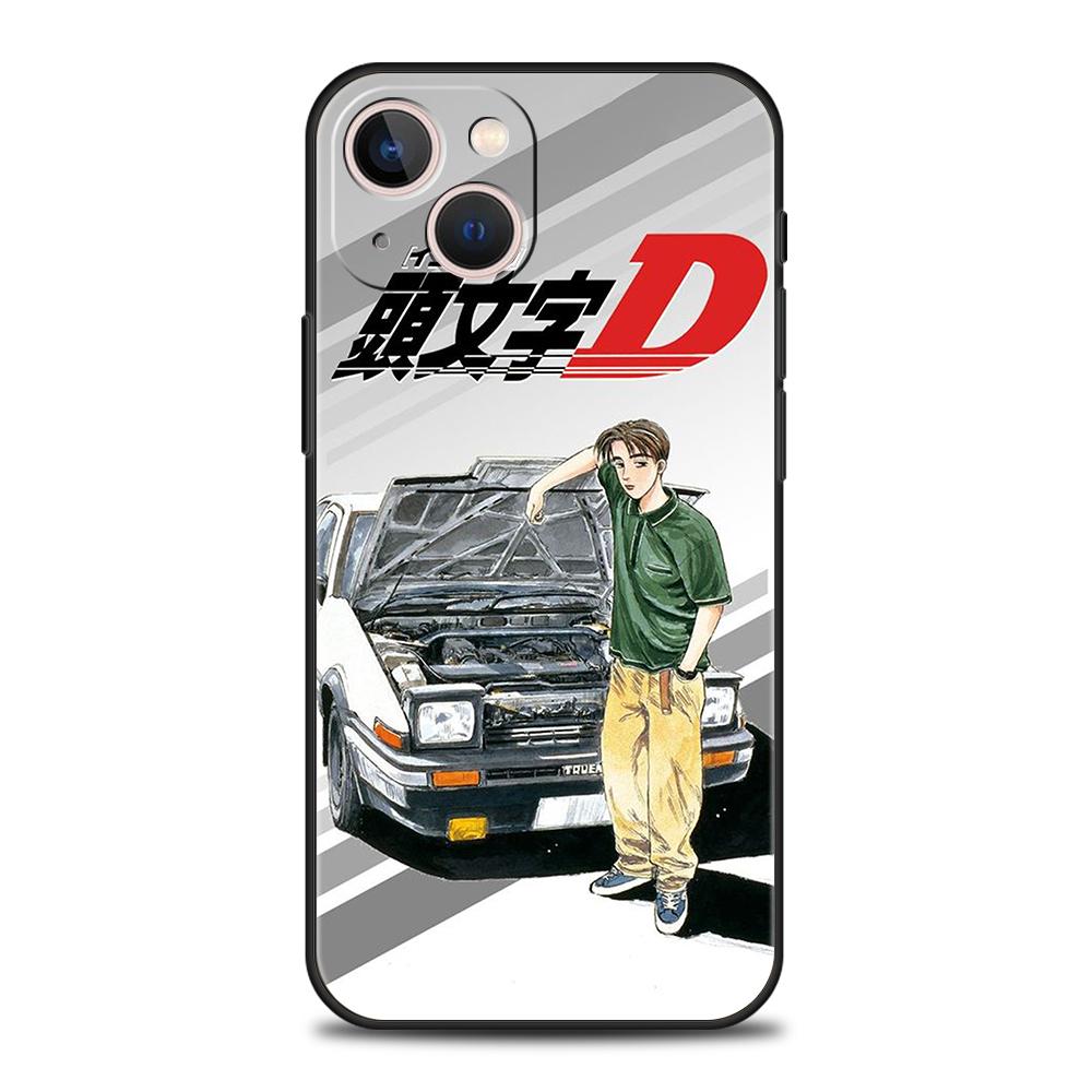 Initial D AE86 Phone Case for iPhone 16 15 14 13 12 Pro Max 11 Pro Max 7 8 Plus XS XR Shockproof Soft Shell Capas Bag TPU