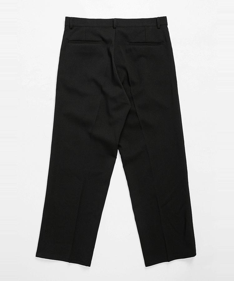 Seuteulaikeu Elegant Pintuck Trousers (Black)