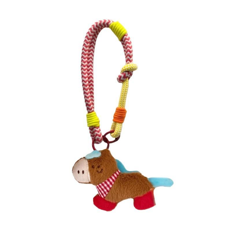 Creative Year Of The Horse Plush Keychain Bag Charm With Breathable Lightweight Design For Fashionable Travelers