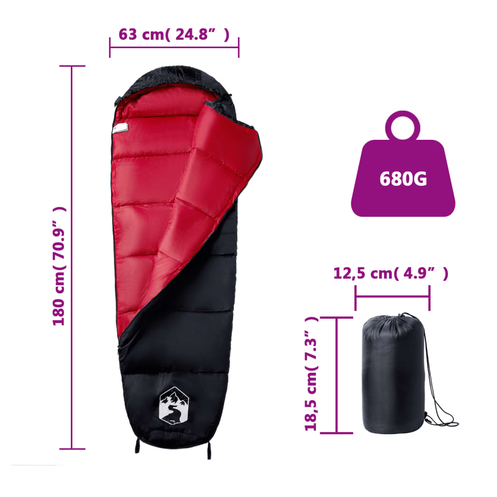 Adult Mummy Sleeping Bag for Camping 3 Season