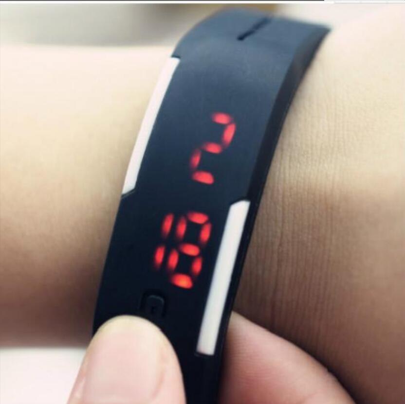 Waterproof Wrist WatchSports Casual Silicone Digital LED Bracelet Lovers Watch Reloj De Pulsera