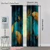Flat Printing Window Treatment Curtains Tropical Leaves Versatile Polyester Without Electricity Spring Party Curtain Set Of 2 Made Washable