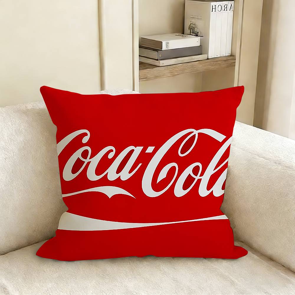 CocaSFashion Cola Various Sizes Square Pillow Case For Car Home Bedchamber Decor