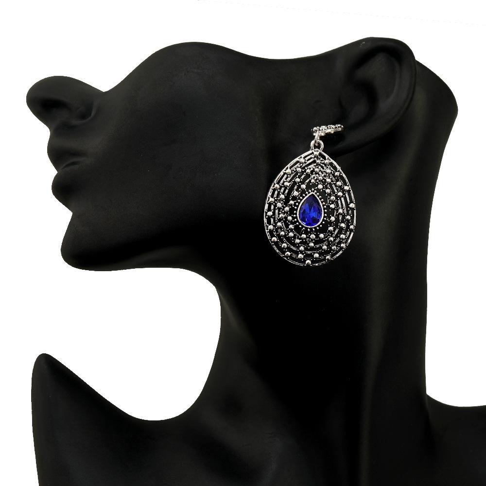 Böhmische Vintage Tropfen Diamant Ohrstecker