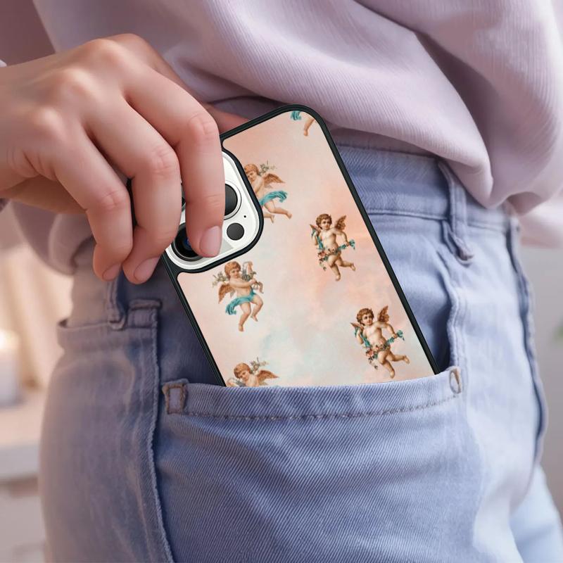 Renaissance Angels Phone Case For iPhone 17 Air 15 16e 14 13 Pro Max Coque 12 11 Pro Max PLUS cover