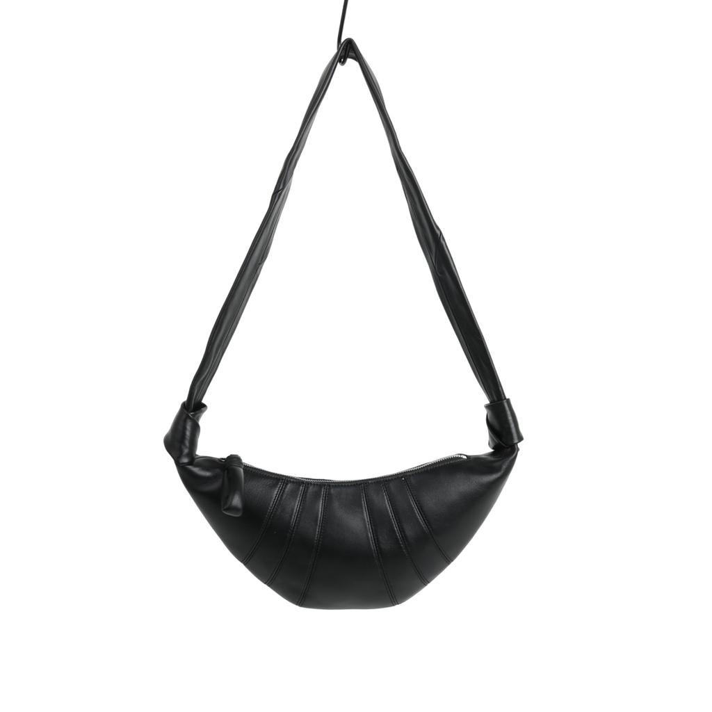 2025 New Versatile French Fashionable Croissant Niche Texture Dumpling Bag Crossbody Waist Sheepskin