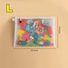 3Pcs Storage Bag Mesh Zipper Toy Building Block Puzzle Sub-Package Children Particle Zipper Transparent Finishing Storage