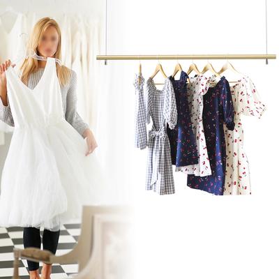 100cm Ceiling-mounted Clothes Hanger Rod, Multi-purpose Clothing Display Rack, Adjustable Height
