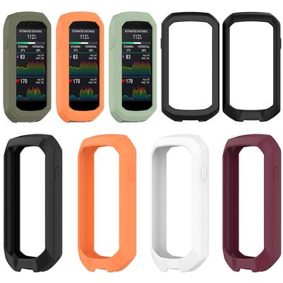 Funda de Silicona Flexible Borde Suave Cubierta Protectora Carcasa Protectora Funda de Gel para Bicicleta para Garmin Edge 1050 Accesorios