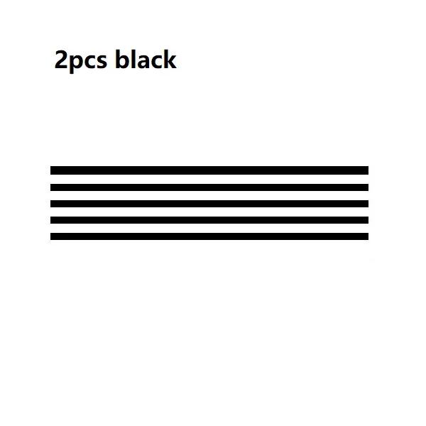 5Pcs Reflective Strips Car Decals Auto Front Hood Grille Mouldings Red Water-Repellent Car Decor Accessories Exterior Parts Sticker