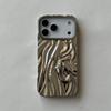 Electroplate 3D Solid Phone Case for Iphone 17 Air 16E 16 15 14 13 12 11 Pro Max Water Ripple Shockproof Tpu Soft Cover