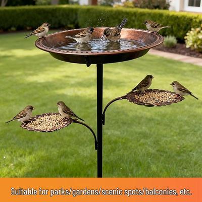 Cross Shepherd's Hook Bird Feeder & Garden Plant Hanger Decoration