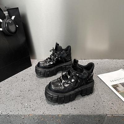 2024 Sommer Retro Punk Plateau Motorradstiefel - Spanische Modemarke