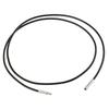 10x1.5mm Black Wax Cord Rope Push Bayonet Clasp Making Necklace 18 Inch