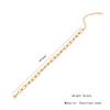 Punk Style Stainless Steel Gold Plated Chunky Chain Stackable Bracelet Women's Party Jewelry Gift