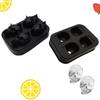 3D Skull Silicone Mold Ice Cube Maker 4-in-1 Chocolate Mould Tray Ice Cream DIY Tool Whiskey Wine Cocktail Ice Cube Best Sellers