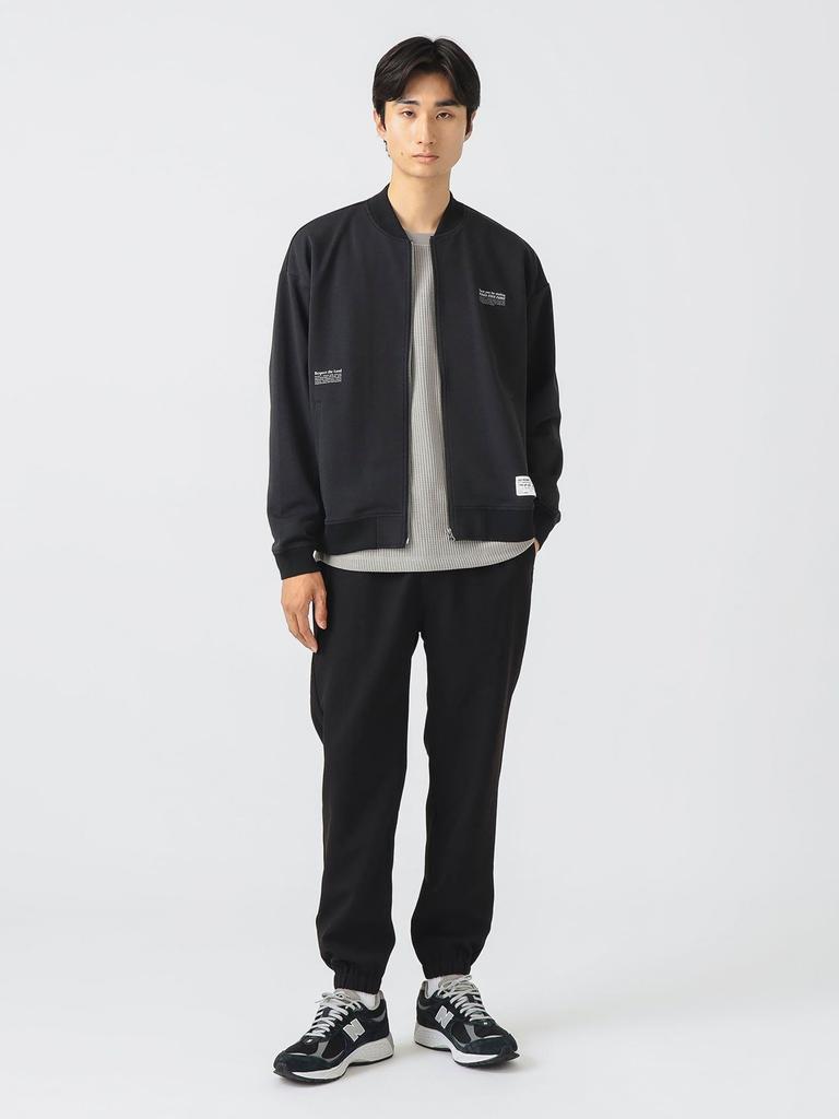 Beams Heart Men's Printed Cardboard MA-1 Sweatshirt (Moisture-Wicking, Quick-Drying, and Pill-Resistant), Black, Size M
