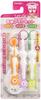In Teteo First Toothbrush Set for 1 Tooth and Plush [Made Japan] (Suitable Up) - Easy-to-grip, Handle.