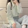 VAYLA Casual Commuting Long Sleeves Striped Shirt for Women Spring Autumn Loose Japanese Style Retro Small Shirt Chic Top for Women