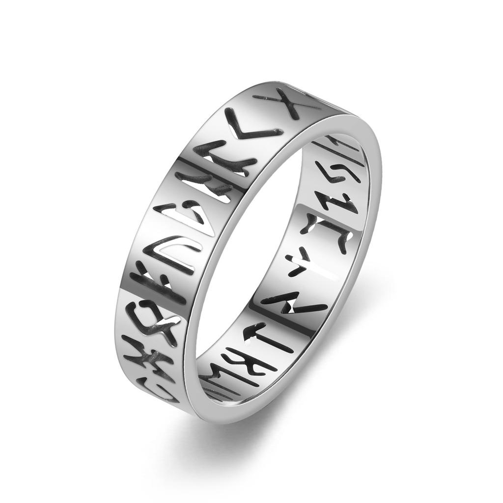 Lover Titanium Steel 6mm Hollow Out Ring Jewelry