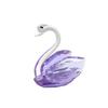 Lucky Gifts Collection of Colorful Crystal Swan Statue Home Ornament and Figurine Other Crystal Crafts