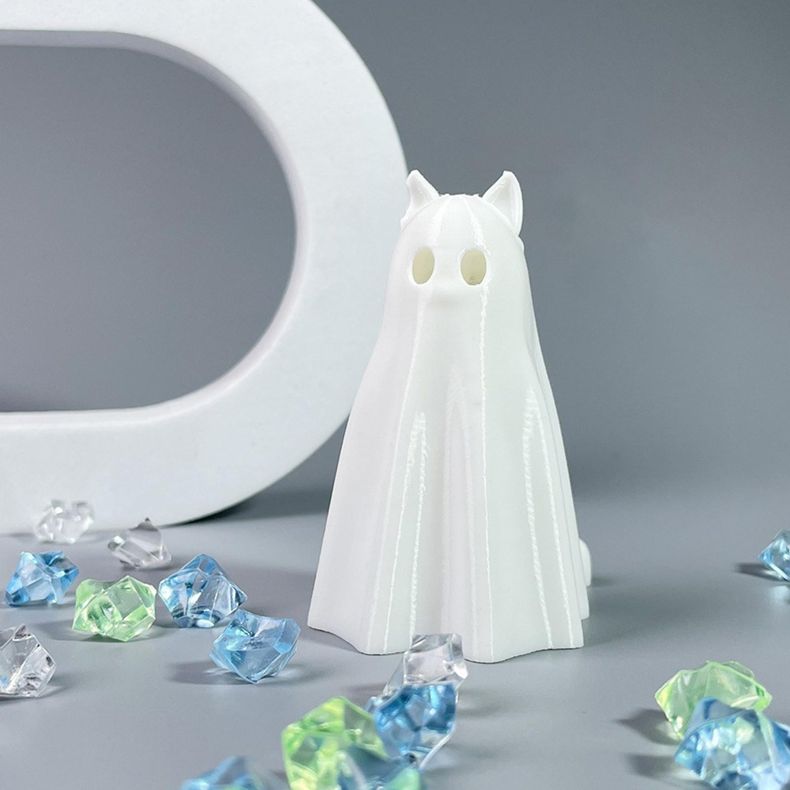 

3D Printed Figurine Can Be Used For Halloween Decompression, Cute Gifts, Creative Gadgets Abstract Ornament,Halloween Gifts For Children, One Size белый