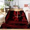 Custom 1Pc Gothic Black Spiderweb Theme Flannel Personalized Rug Non Slip Floor Mat Soft Carpet for Living Bedroom Office Home Decor Gift
