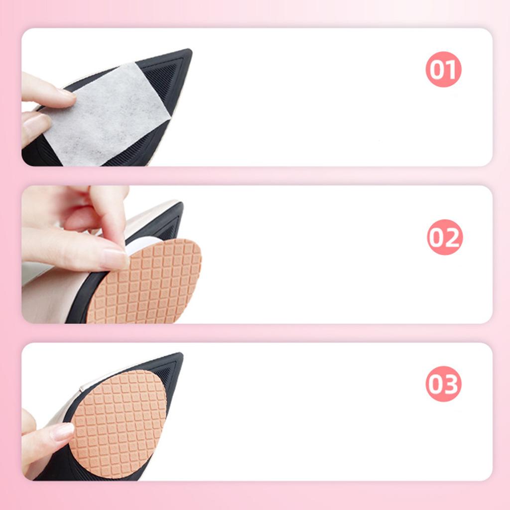 Shoe Sole Wear-resistant Protector Black High Heel Sandal Rubber Non-slip Outsole Pad Self-adhesive Mat Shoes Bottom Stickers