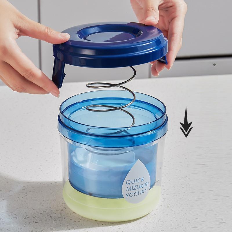 Joghurt Sieb Joghurt Molke Separator und Frischhaltebox Wiederverwendbar Mehrfachverwendung Lebensmittelsieb Joghurtbereiter für Sojamilch Saft Tee