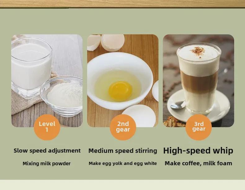 New Style Handheld Electric Milk Frother & Egg Beater - Coffee & Milk Mixer