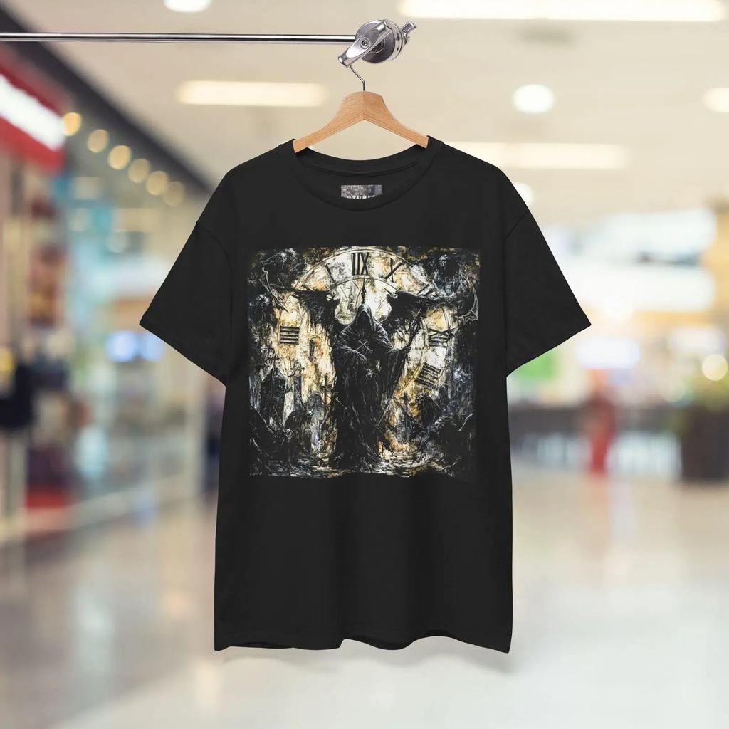 Edgy Gothic T Shirt Unique Streetwear Vintage Homme Top For Everyday Wear Graphic Unisex Comfortable Soft