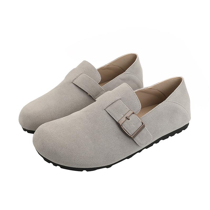 Flache einpedalige Damenschuhe für Sommer und Herbst, neue Doudou-Schuhe, Schwangere tragen zwei hässlich-süße