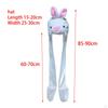 3 in 1 Animal Hat Gloves Scarf, Halloween Fancy Dress Winter Warm Soft Cosplay Photo Props Costume
