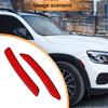 2 stücke Auto Seite Marker Aufkleber Reflektierende Trim Auto Außen Rad Augenbraue Aufkleber Aufkleber Warnung Reflektierende Band Streifen