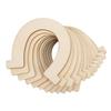 36pcs 83x91mm Wood Hanging Pendant Horseshoe Shape Horseshoe Wood Slices DIY Crafts Project