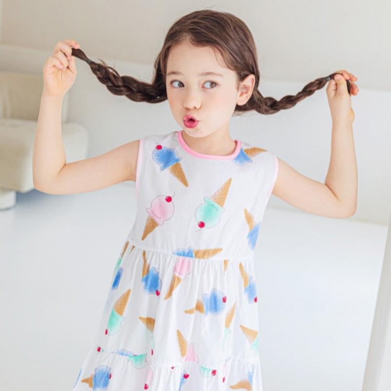 Lilyputty Color Cone Dress  White 