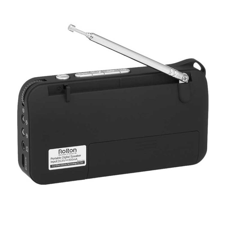 Rolton W405 Portable Mini FM Radio TF Card USB Receiver Music Player with LED Display