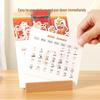 2026 Cute Innovative Wooden Paper Carving Desk Calendar - Year of the Horse, Chinese Style for Students and Desktops